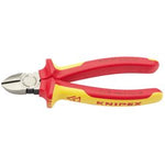 The Draper Knipex 70 08 160Uksbe Vde Fully Insulated Diagonal Side Cutters, measuring 160mm, crafted from vanadium electric steel, are designed for precision cutting of wires.