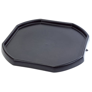 A lightweight, black plastic mixing board with a rectangular shape and slightly raised edges, the Draper Mortar Mixing Board - MMB by Draper is perfect for use as a portable drip tray.