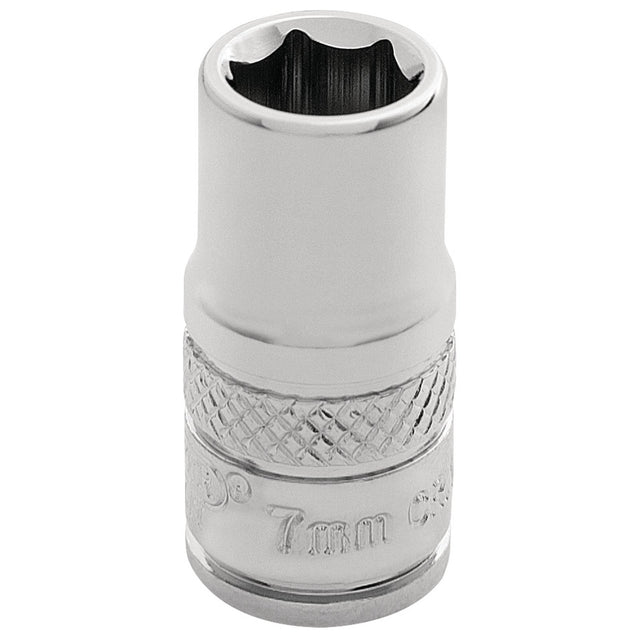 Draper Hi-Torq&#174; 6 Point Socket, 1/4" Sq. Dr., 7mm - B-MM/B - Farming Parts