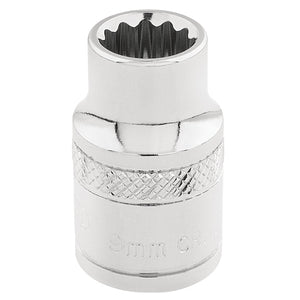 Draper Hi-Torq&#174; 12 Point Socket, 3/8" Sq. Dr., 9mm - D-MM/B - Farming Parts