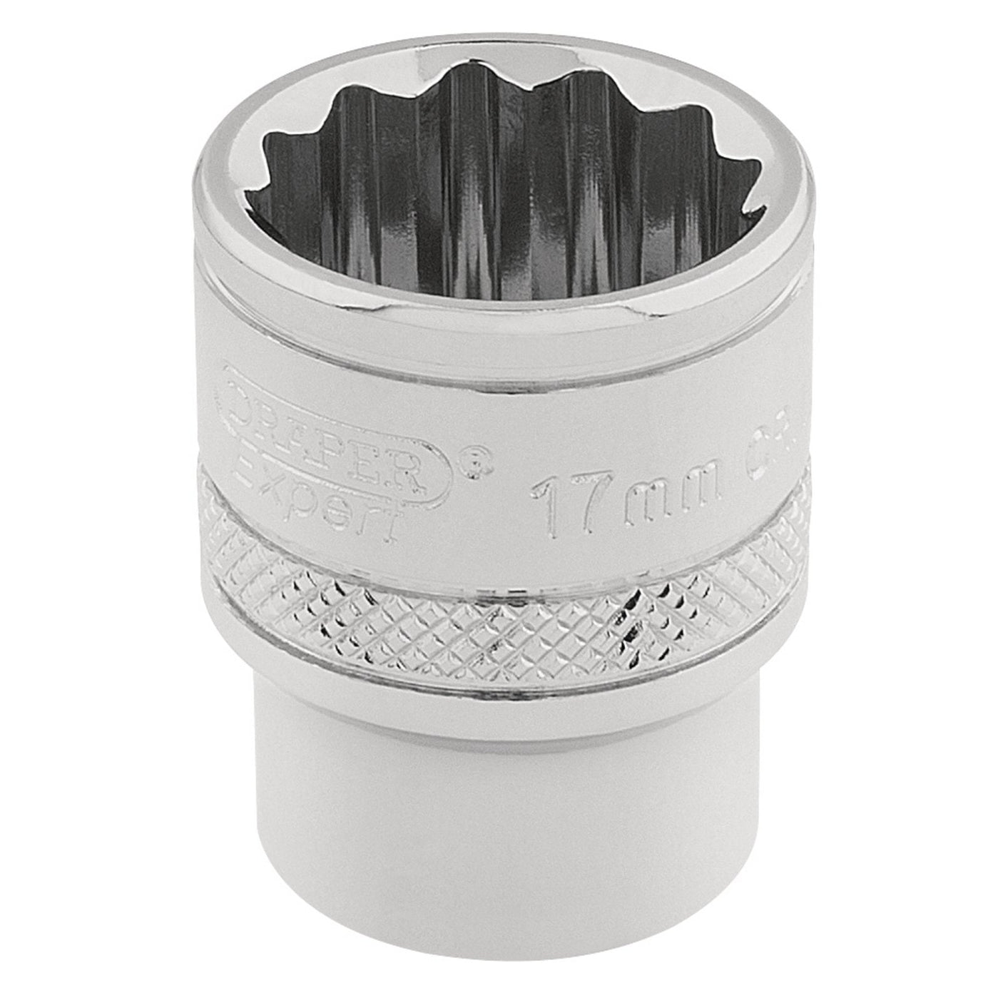 Draper Hi-Torq&#174; 12 Point Socket, 3/8" Sq. Dr., 17mm - D-MM/B - Farming Parts