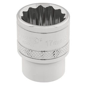 Draper Hi-Torq® 12 Point Socket, 3/8" Sq. Dr., 17mm - D-MM/B - Farming Parts