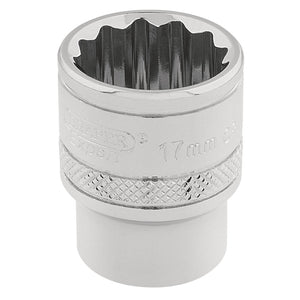 Draper Hi-Torq&#174; 12 Point Socket, 3/8" Sq. Dr., 17mm - D-MM/B - Farming Parts