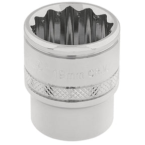 Draper Hi-Torq® 12 Point Socket, 3/8" Sq. Dr., 19mm - D-MM/B - Farming Parts