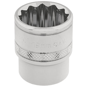 Draper Hi-Torq&#174; 12 Point Socket, 3/8" Sq. Dr., 19mm - D-MM/B - Farming Parts