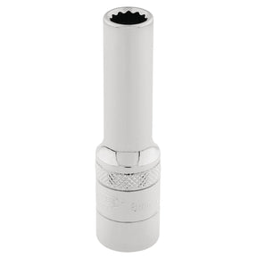 Draper Hi-Torq® 12 Point Deep Socket, 3/8" Sq. Dr., 8mm - DT-MM/B - Farming Parts