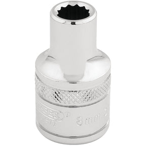 Draper Hi-Torq® 12 Point Socket, 1/2" Sq. Dr., 8mm - H-MM/B - Farming Parts