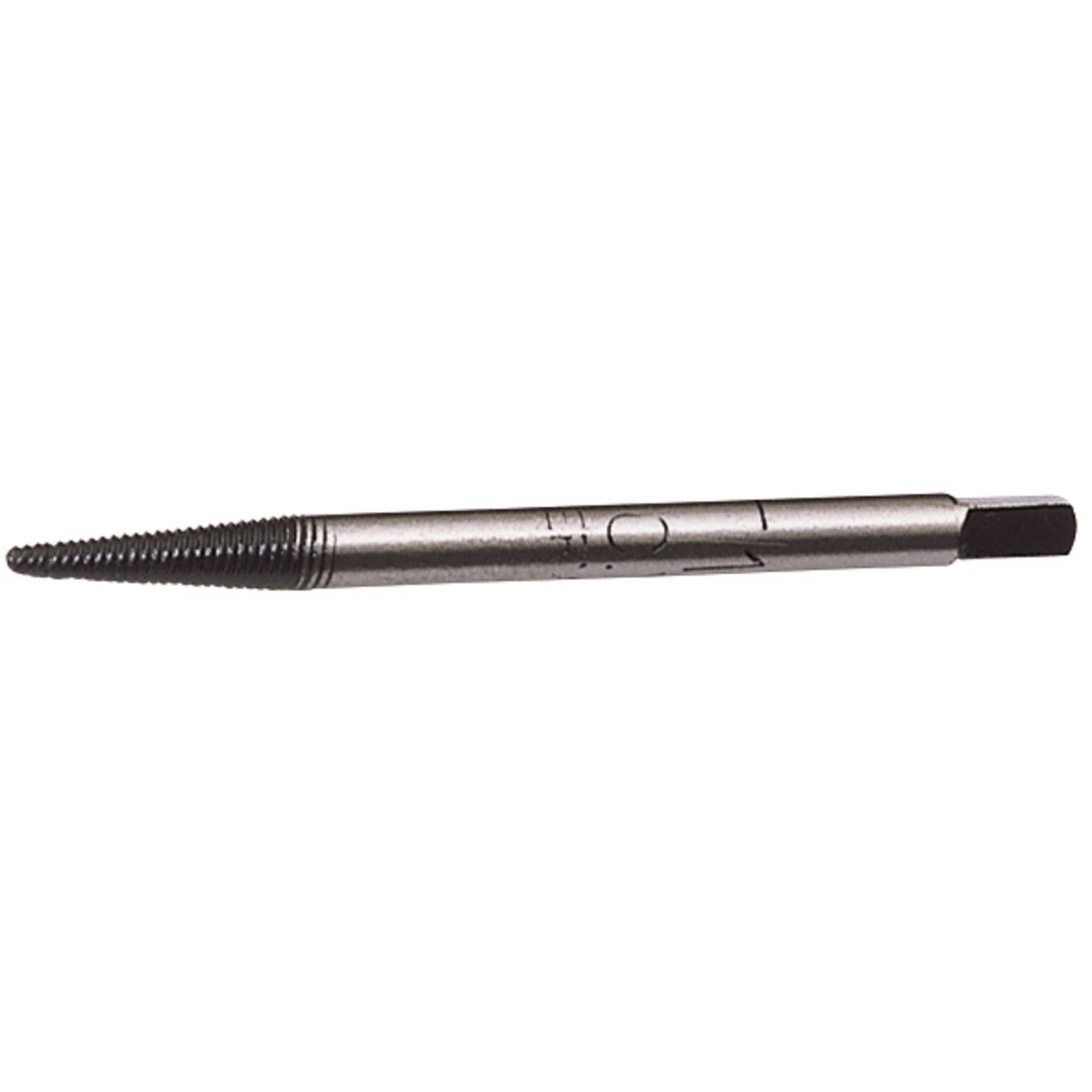 Draper No 1 Screw Extractor from the 45856 Screw Extractor Set, featuring a tapered threaded end and a flat non-threaded end, displayed against a plain background.