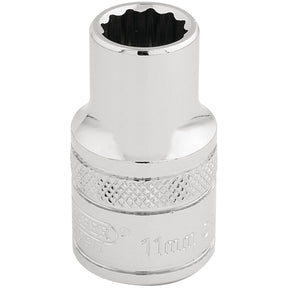 Draper Hi-Torq® 12 Point Socket, 1/2" Sq. Dr., 11mm - H-MM/B - Farming Parts
