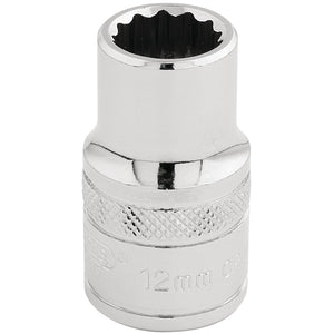 Draper Hi-Torq&#174; 12 Point Socket, 1/2" Sq. Dr., 12mm - H-MM/B - Farming Parts