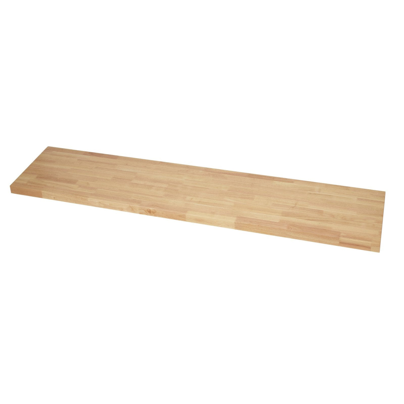 The Draper Bunker® Modular Hardwood Worktop, 1360mm - MS400-RW54 is a long, flat, rectangular worktop made from hardwood with a smooth surface and a light natural wood finish, compatible with the BUNKER® modular storage system.