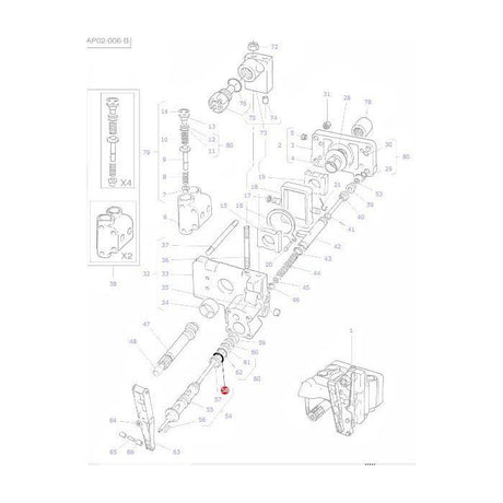 Massey Ferguson - O Ring Control Valve - 377502X1 - Farming Parts