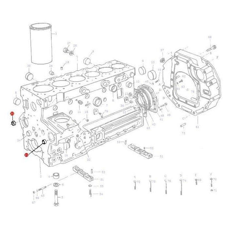 Massey Ferguson - Core Plug - 733855M1 - Farming Parts