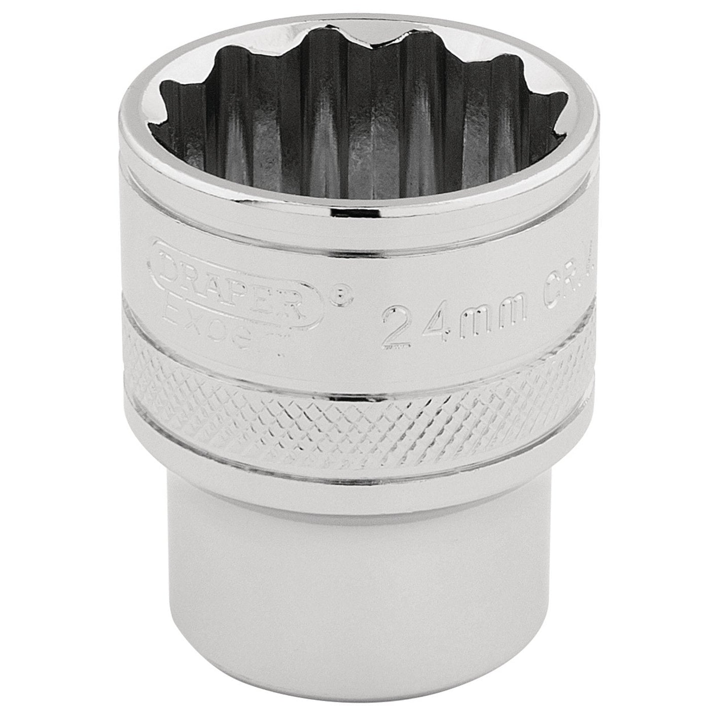 Draper Hi-Torq&#174; 12 Point Socket, 1/2" Sq. Dr., 24mm - H-MM/B - Farming Parts