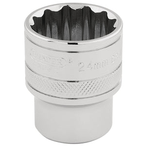 Draper Hi-Torq&#174; 12 Point Socket, 1/2" Sq. Dr., 24mm - H-MM/B - Farming Parts