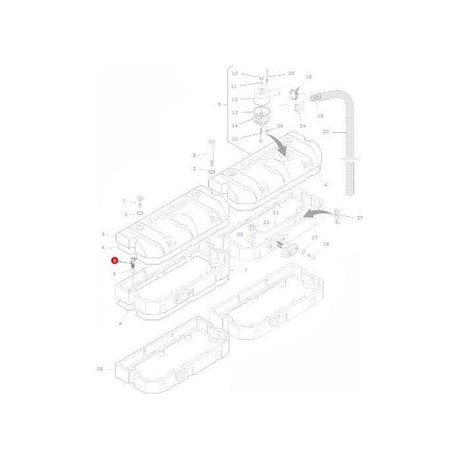 Massey Ferguson - Bolt M8x30 Cap Head - V581804630 - Farming Parts