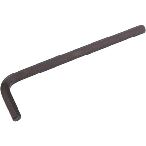 The Draper Extra Long Metric Hexagon Key, 8.0mm - 4567/LA-MM/B, also known as an Allen wrench, is made from durable chrome vanadium steel with a protective finish and features an L-shaped design.