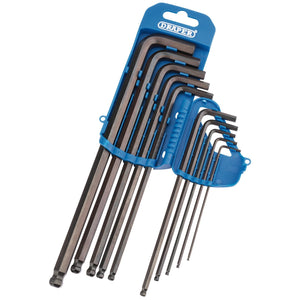 Draper Extra Long Metric Hex. And Ball End Hex. Key Set (10 Piece) - TBPL10M/B - Farming Parts