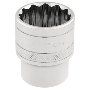 Draper Hi-Torq&#174; 12 Point Socket, 1/2" Sq. Dr., 1" - H-AF/B - Farming Parts