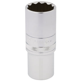Draper Hi-Torq® 12 Point Deep Socket, 1/2" Sq. Dr., 24mm - HT-MM/B - Farming Parts