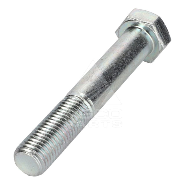 The AGCO Hex Head Bolt (Product Code: 339805X1), featuring a threaded shaft and a hexagonal head, is displayed against a white background, making it an ideal component for use in Massey Ferguson models.