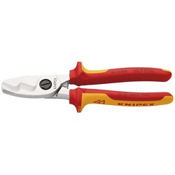 Knipex 95 16 200 Sb Vde Insulated Cable Shears, 200Mm | 95 16 200 Sb