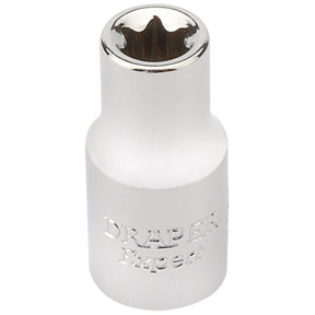 Draper Tx-Star® Socket, 1/4" Sq. Dr., E7 - TS14/B - Farming Parts