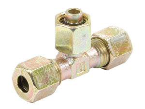 Sparex Hydraulic Metal Pipe Tee 8L Stud Coupling E.T.V. 3675 PSI | S.34161