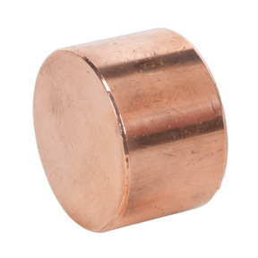 The Sealey Copper Hammer Face for CFH03 & CRF25 - 342/312C features a smooth, polished surface ideal for professional use. Its flat top and bottom faces resemble those of a premier hand tool's copper hammer face, while the slightly reflective sides add an extra touch of quality.