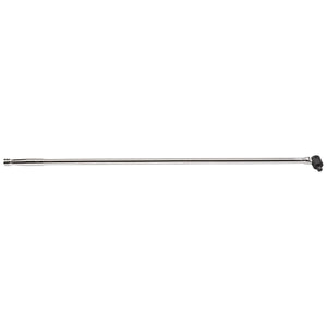 Introducing the Draper Expert Breaker Bar, 1/2" Sq. Dr., 1000mm - H24FC, a telescopic pole constructed from durable chrome vanadium steel and featuring a black handle attachment for added torque.