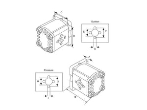 Sparex Single Hydraulic Pump 0510615007 | S.34469 - Product Image 4