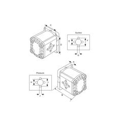 Sparex Single Hydraulic Pump Anti-Clockwise Rotation | S.344859
