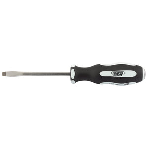 Draper Pound Thru' Plain Slot Soft Grip Screwdriver, 6.5 X 100mm - 996/PT - Farming Parts