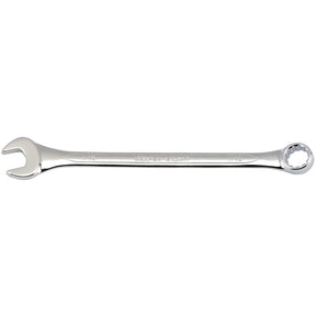 The Draper Imperial Combination Spanner, 7/16" - 8220AF, features an open-end on one side and a box-end on the other, crafted from durable chrome vanadium steel.