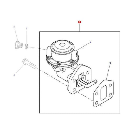 Massey Ferguson - Fuel Lift Pump - 4225162M1 - Farming Parts