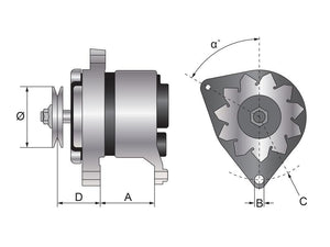 Mahle Alternator (Mahle) - 14V, 70 Amps [BRANDSAVE] | S.35965 - Product Image 4