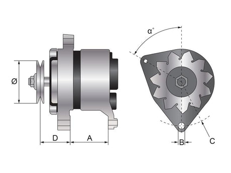Mahle Alternator (Mahle) - 14V, 70 Amps [BRANDSAVE] | S.35965 - Product Image 4