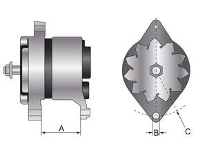Mahle Alternator (Mahle) - 14V, 65 Amps [BRANDSAVE] | S.35967 - Product Image 5