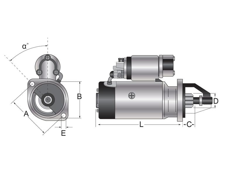 Mahle Starter Motor - 12V, 2.7Kw (Mahle) [BRANDSAVE] | S.36110 - Product Image 2
