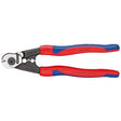 Draper Knipex 95 62 190 Forged Wire Rope Cutters With Heavy Duty Handles, 190mm - 95 62 190 - Farming Parts