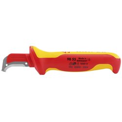 Draper Knipex 98 55 Fully Insulated Cable Dismantling Knife, 155mm - 98 55 - Farming Parts