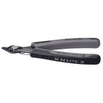 A pair of black and gray Draper Knipex 78 61 125 Esd Antistatic Super-Knips, measuring 125mm, with a slightly open jaw, displaying the brand name on the handle. Built with professional quality, these pliers feature electrostatic handles for added safety.