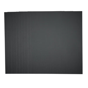 Six Draper Wet And Dry Sanding Sheets, 230 x 280mm, 2000 grit (Pack of 10) - HSSWD, are arranged in a slightly fanned configuration against a white background.