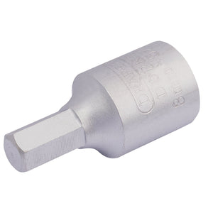 Image of the Draper Drain Plug Key, an 8mm hexagon-5/16 3/8 Sq. Dr. (model DDPK2). Made from hardened and tempered chrome vanadium steel, it is typically used for tightening or loosening hex bolts.