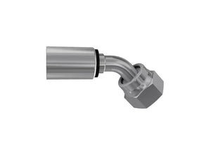 Parker ORFS Hose Insert 135° Swept Swivel 1/4" Female - Sparex Part S.3871104