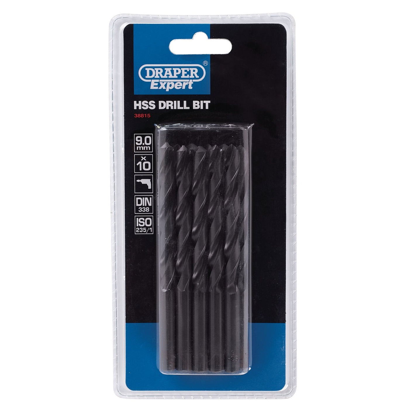 Draper Hss Drill Bit, 9.0mm (Pack Of 10) - H29MC - Farming Parts