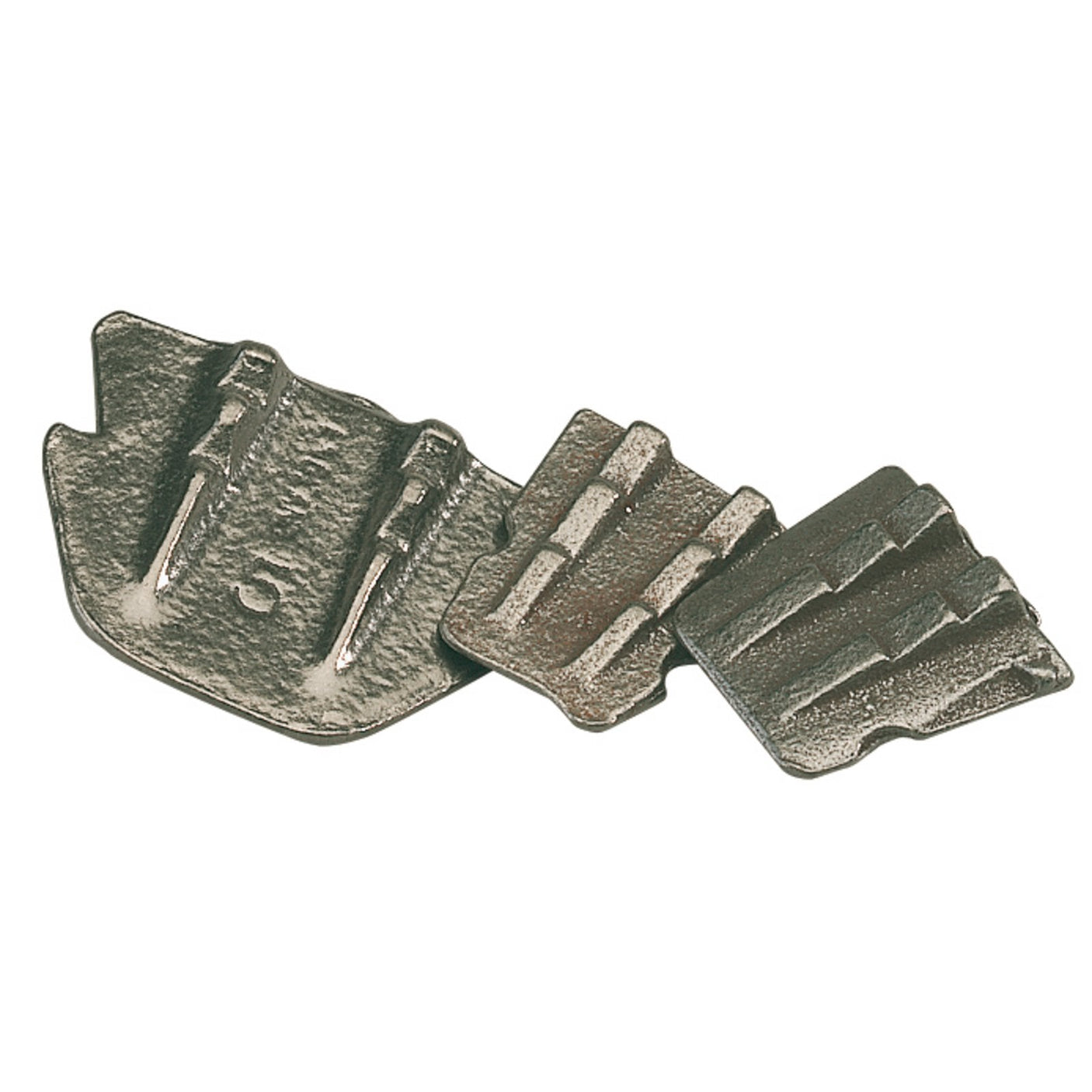 Close-up image of three Draper Sledge Hammer Wedges (Pack Of 3) - 1142/LAST, featuring size 4A and a textured surface, set against a plain white background.