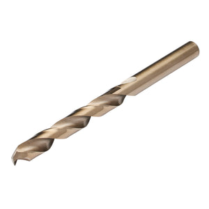 The Draper HSS Cobalt Drill Bit, 9.0mm - H30PB by Draper is a high-speed steel twist drill bit with a cylindrical shank and helical flutes, designed for precision drilling into various metric-sized materials.