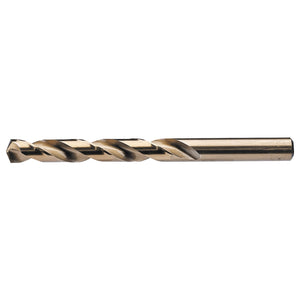 A Draper HSS Cobalt Drill Bit, 12.5mm - H30PB featuring a spiral design and cylindrical shank for precise metric-sized drills.