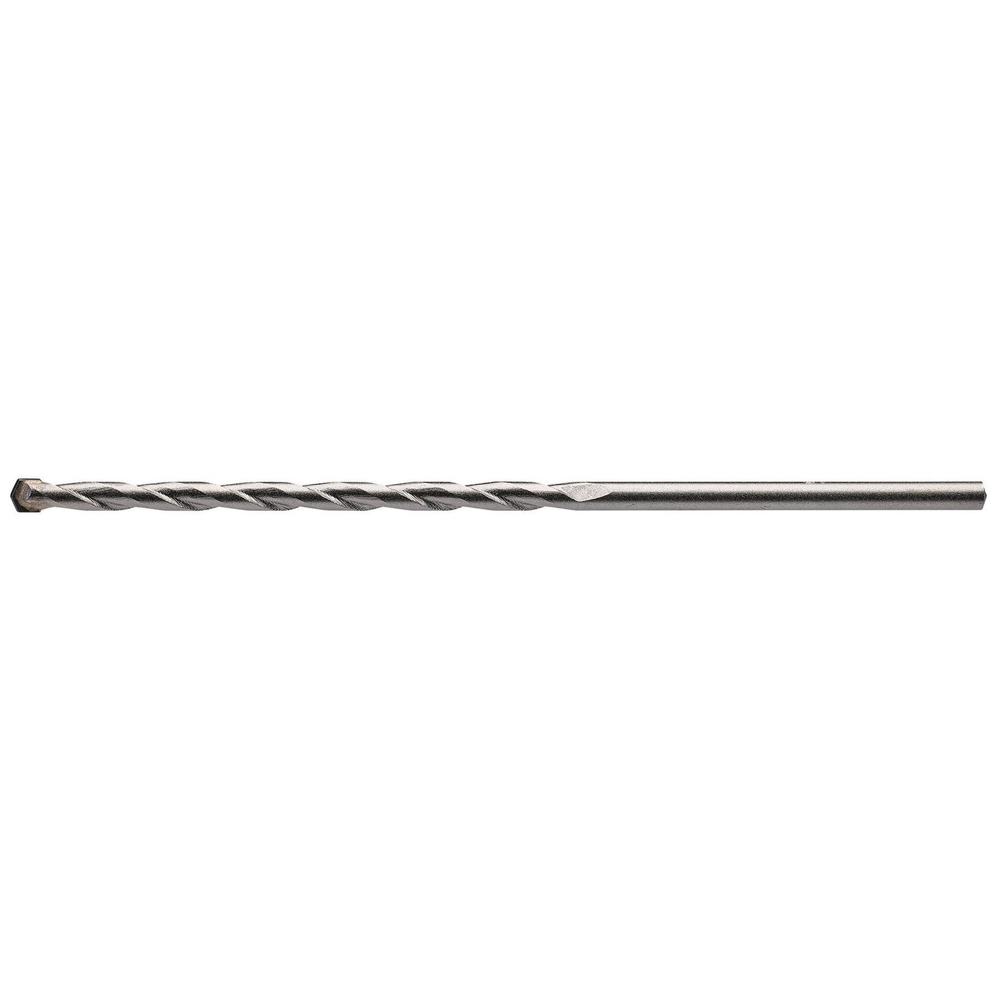 A Draper Masonry Drill Bit, 5 x 150mm - MD12PB, featuring a tungsten carbide single metal composition with a spiral fluted design and a pointed tip, shown against a white background.